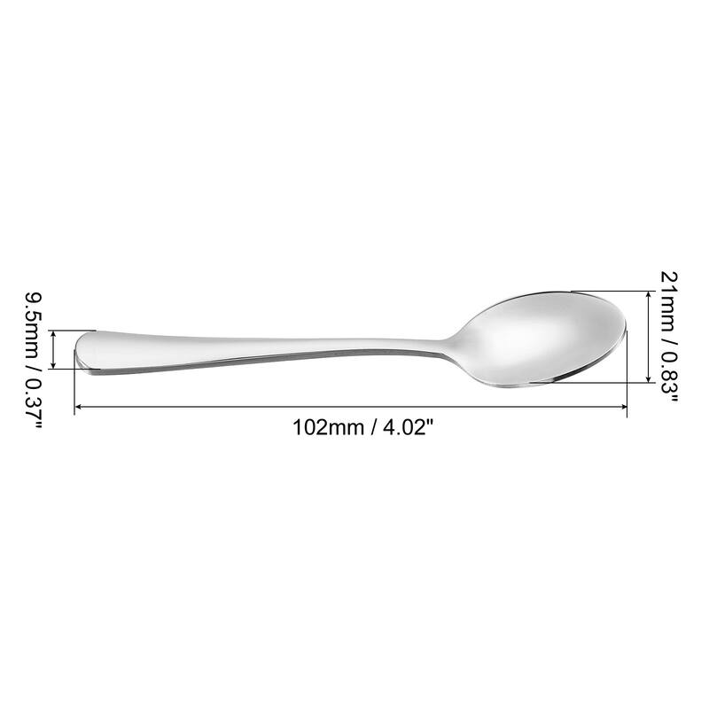 Metal Spoons, Stainless Steel Spoon for Home Kitchen Restaurant - 4"