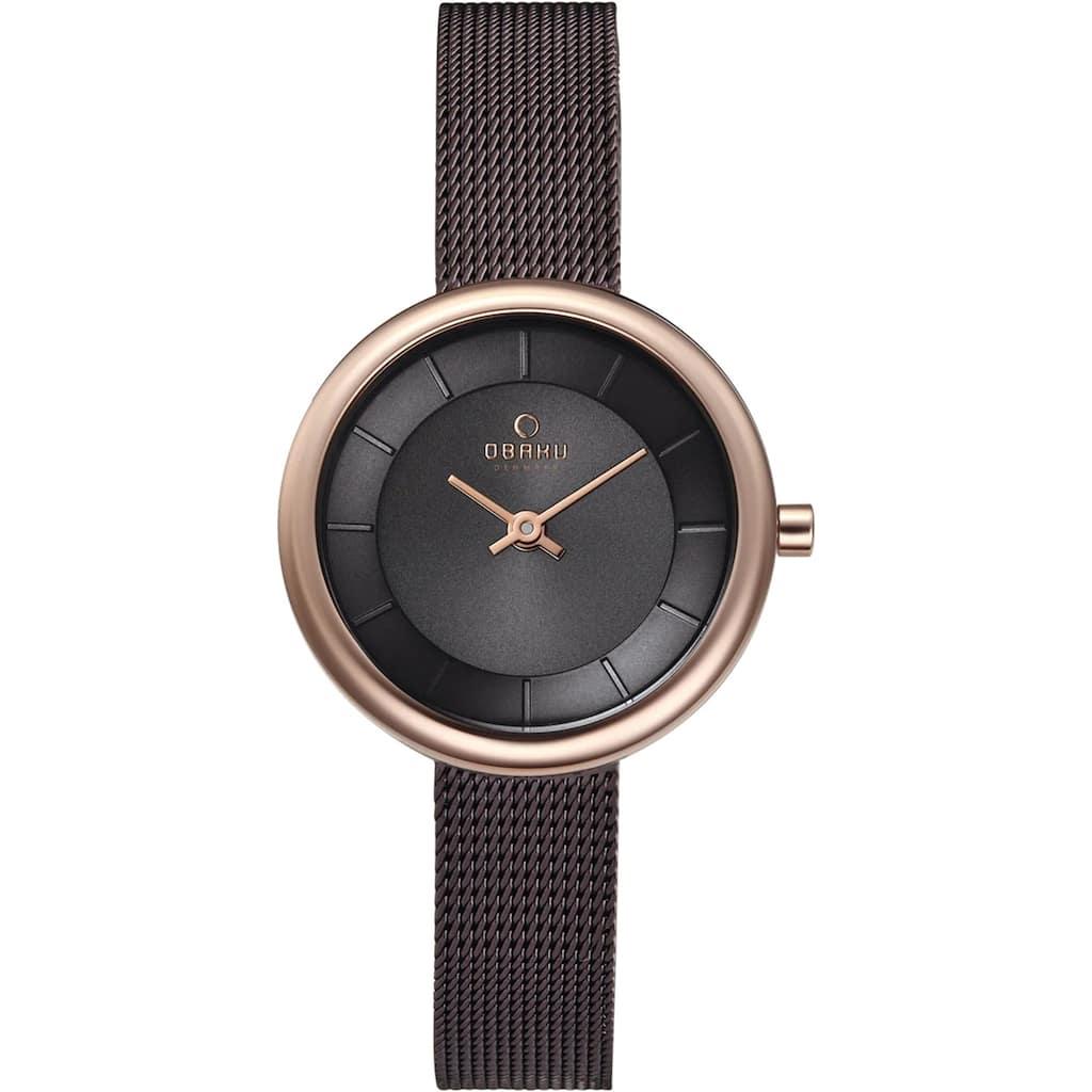 Obaku Women's Classic Black Dial Watch - V146LXVNMN - 6 (36)