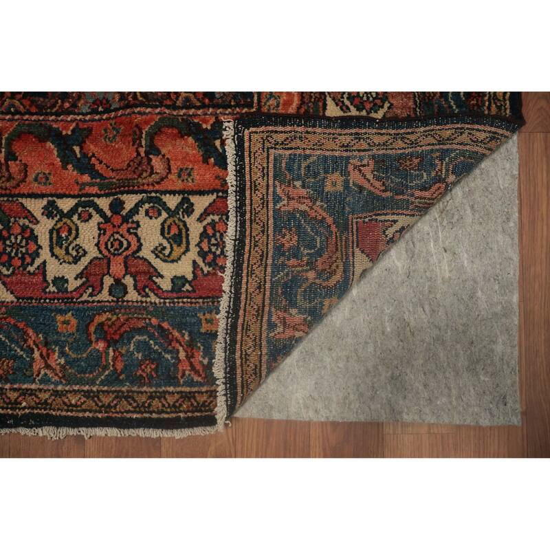 Hand Knotted Oriental 100% Wool Carpet Traditional Medallion Beige & Ivories Bibikabad Area Rug - 6' 2'' X 4' 5''