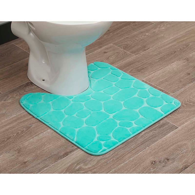 Contour Bath Rug Memory Foam Mat 3D Pebble 20L x 20W