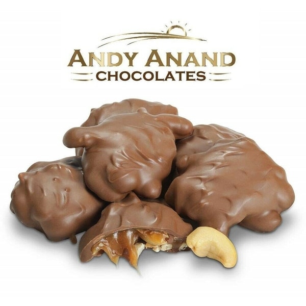 Andy Anand Sugar Free Chocolate Bridge of Pecan, Cashew & Mint Gift Boxed 1lbs & Greeting Card