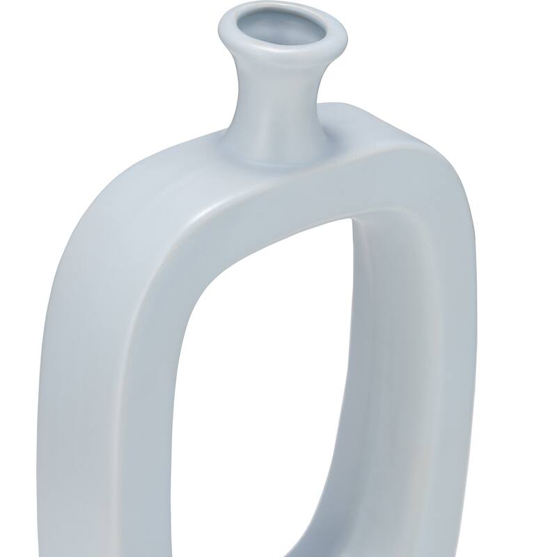 Sagebrook Home Modern Coastal Cut Out Ceramic Bud Vase