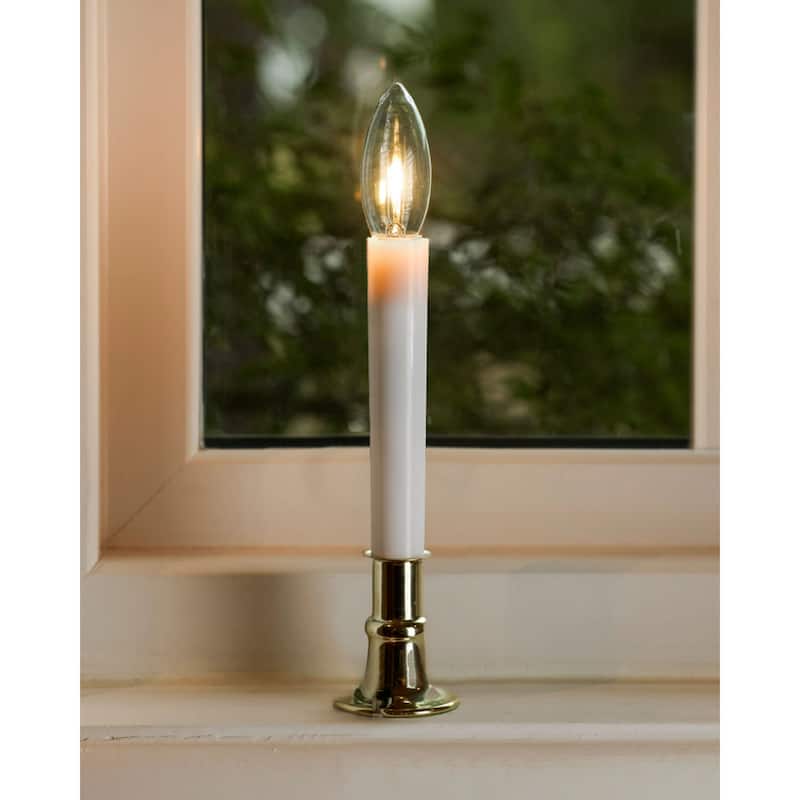 LED Lighted Window Candles with Timer - 9" - Set of 4