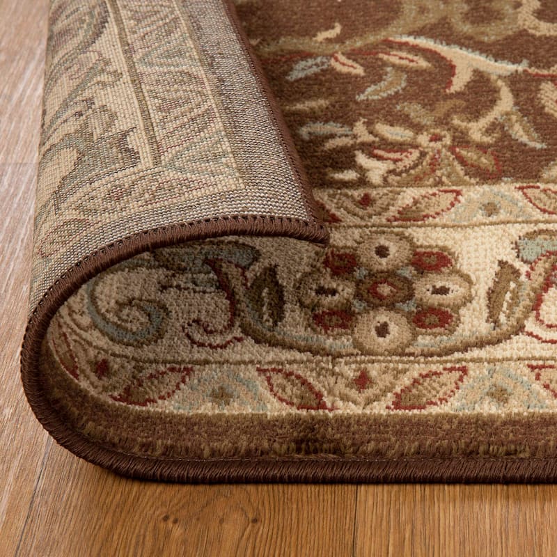 Superior Heritage Traditional Floral Scroll Indoor Area Rug