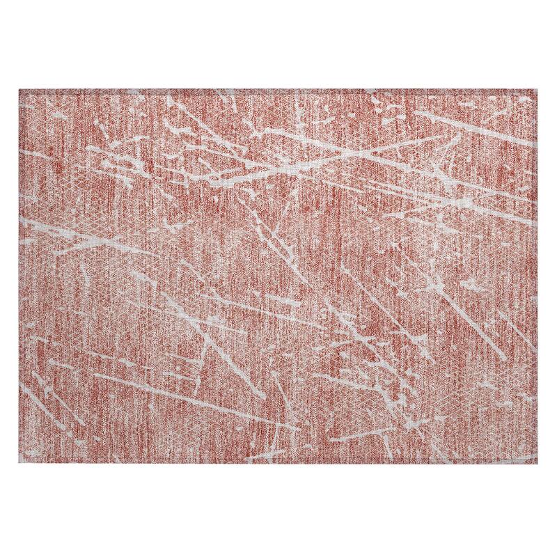 Machine Washable Indoor/ Outdoor Chantille Contemporary Crackle Rug