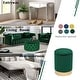 preview thumbnail 20 of 88, Adeco Round Storage Ottoman Footrest Stool Velvet Gold Plating Base