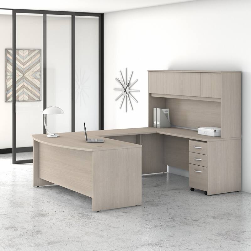Studio C 72W U Desk with Hutch and Drawers by Bush Business Furniture