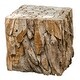 preview thumbnail 1 of 1, Uttermost Teak Root Bunching Cube Reclaimed Teak