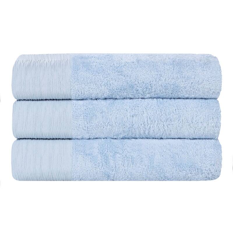 Superior Sierra Rayon From Bamboo Cotton Blend Bath Towel Set of 3