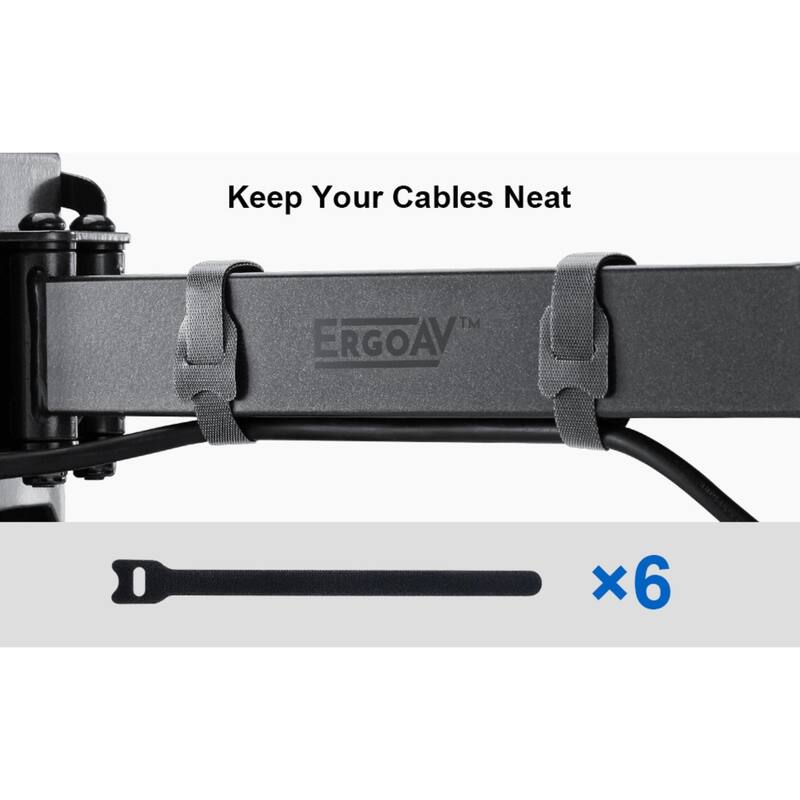 ErgoAV Motion Mount with Dual Arms for TVs 49″ to 90″