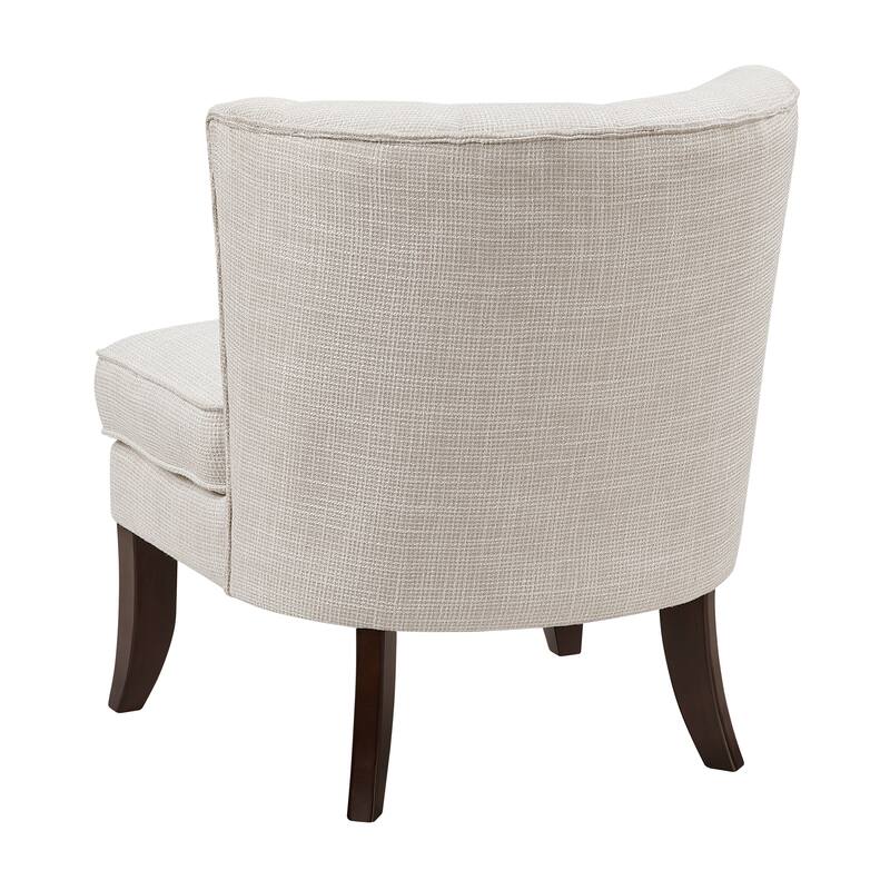 Astor 26" Textured Accent Chair - Button-tufted Chair Back