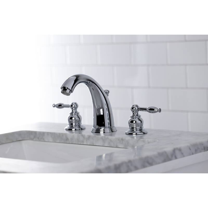 Kingston Brass Vintage Widespread Bathroom Faucet with Pop-Up Drain