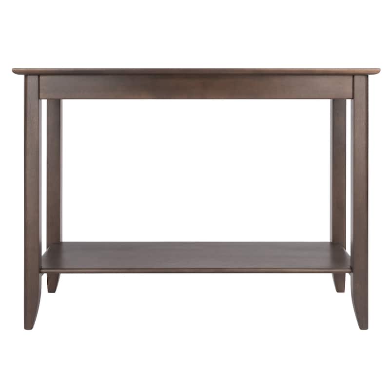 Console Hall Table, Oyster Gray - 40 x 16.34 x 30 inches