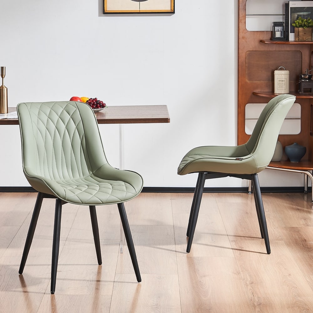 Modern Dining Chairs Set of 2 Upholstered Dining Room Chairs