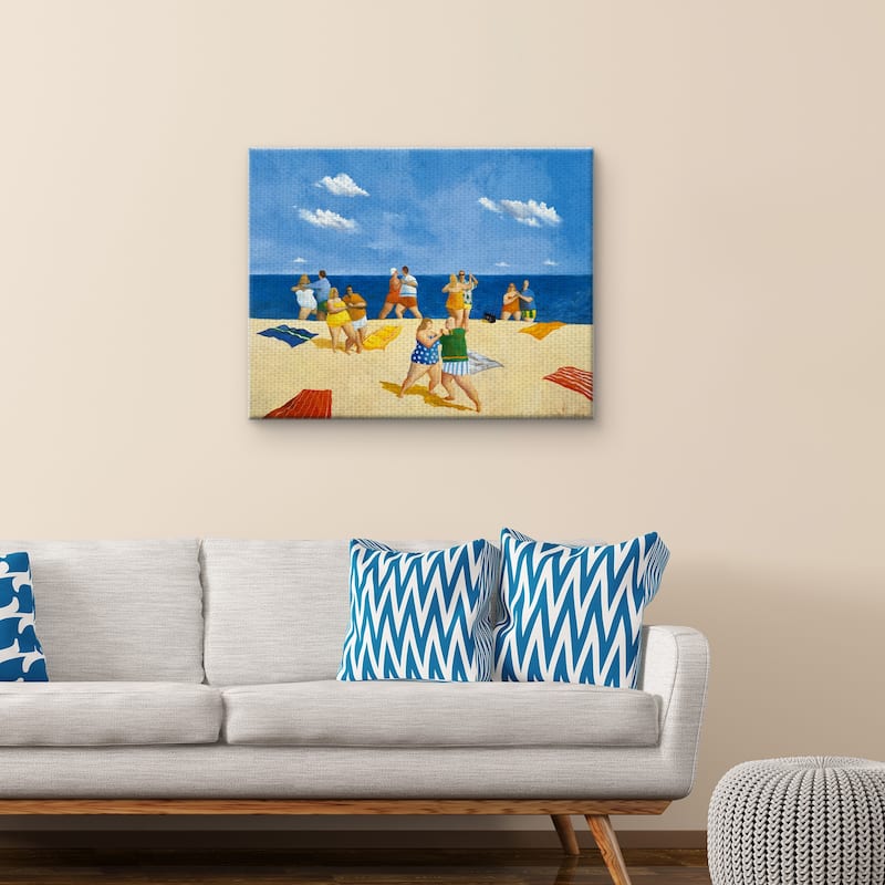 Tango Beach by Michael Paraskevas Canvas Art Print