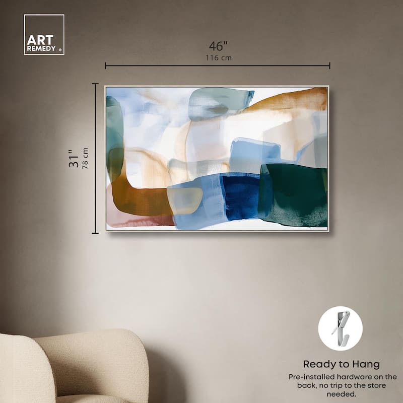 Contoured Calm I Canvas by Art Remedy