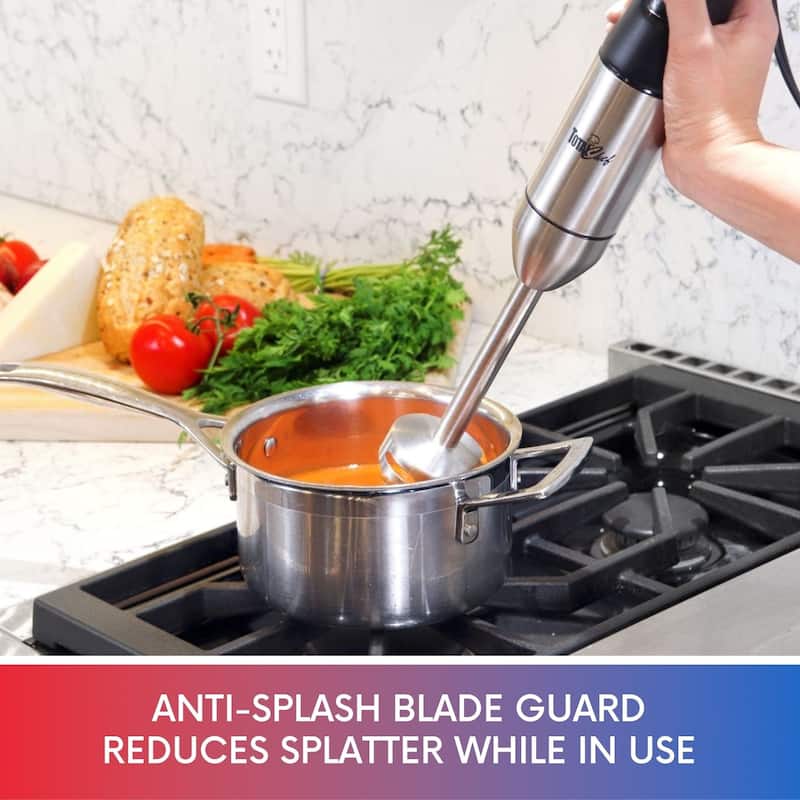Total Chef Variable Speed Immersion Blender with Turbo Boost, 225 Watts