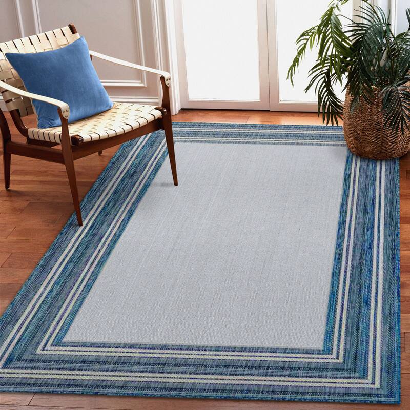 Liora Manne Carmel Multi Border Indoor/ Outdoor Area Rug