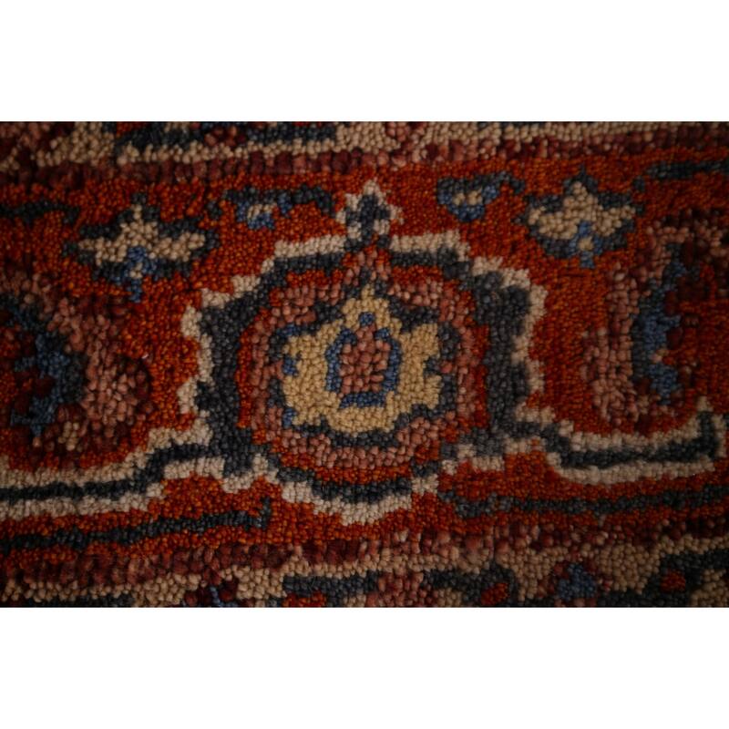 Blue Oushak Indian Area Rug Hand-Knotted Wool Carpet - 3'11"x 5'9"