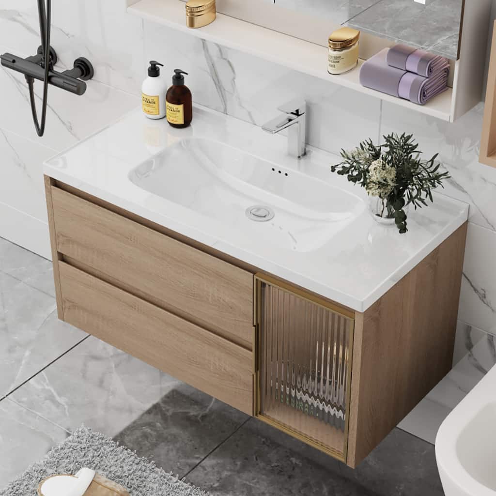 35.8 Single Bathroom Vanity with Sink