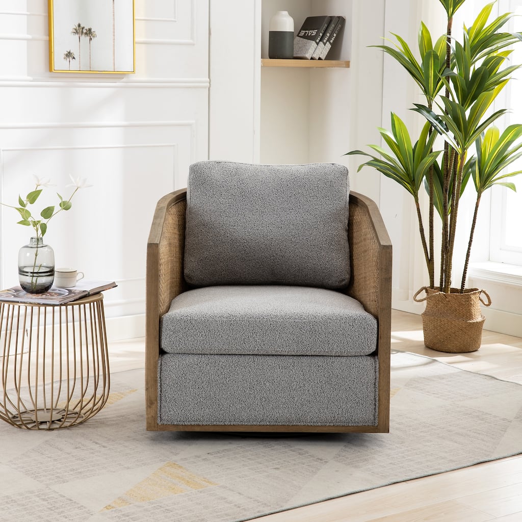 Swivel Barrel Chair Accent Chair