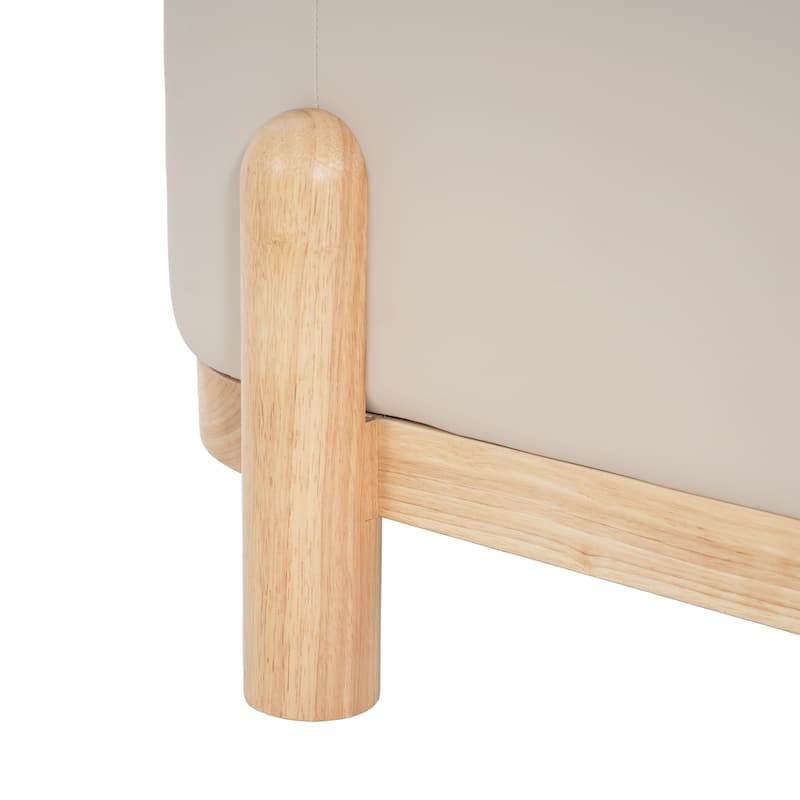 Christopher Knight Home - Wyeth Fabric and Rubberwood Storage Bench
