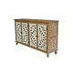 preview thumbnail 6 of 14, GDF Studio - Marseille 60" Antique Natural 4-Door Carved Accent Sideboard