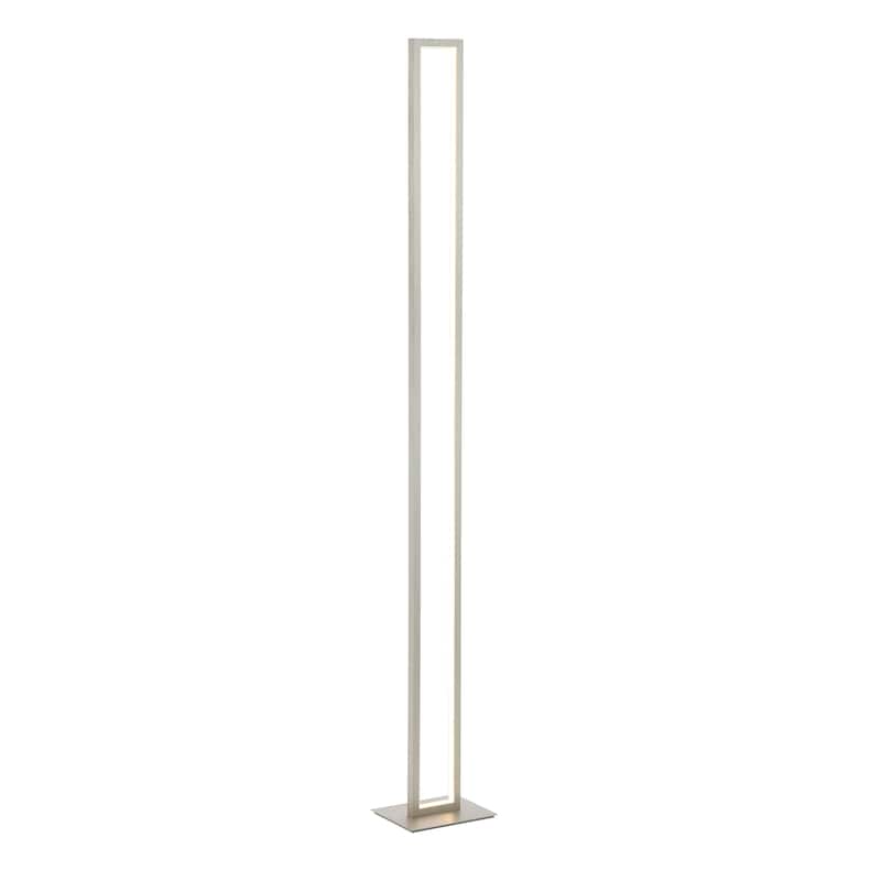 Suillius 59.5" Modern Minimalist Aluminum Integrated Tower LED Floor Lamp, Nickel by JONATHAN Y - Nickel