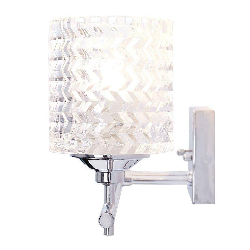 Frenia 4-light Modern Dimmable Bathroom Vanity Light with Art Glass
