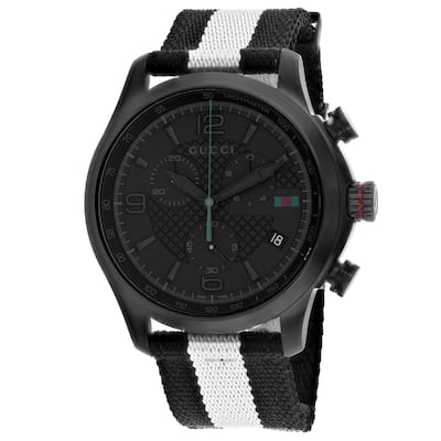 Gucci Men's G-Timeless Black Dial Watch - YA126244A - 6 (36)