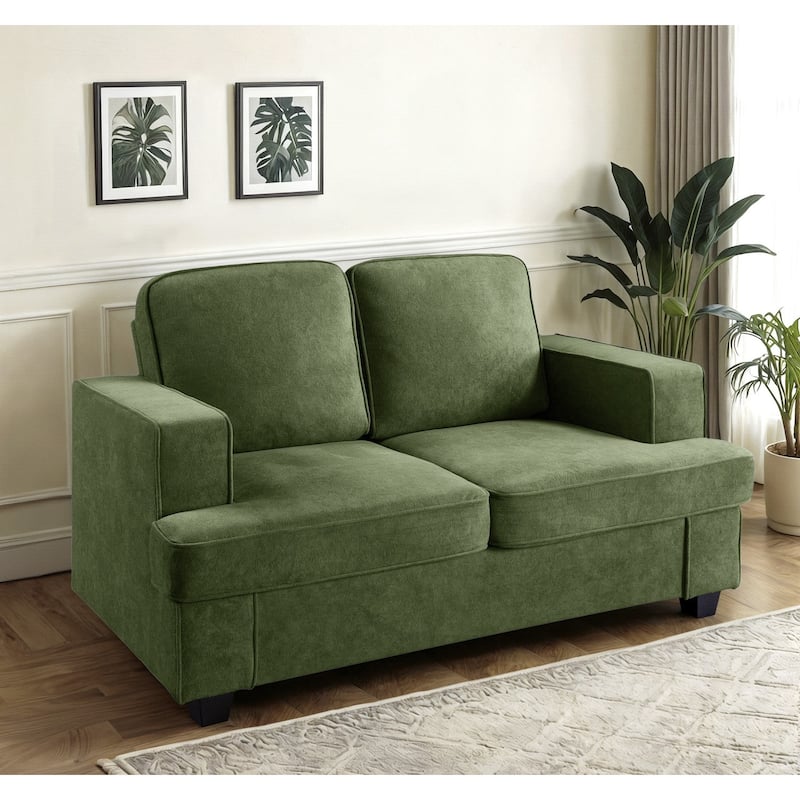 Modern Velvet Loveseat