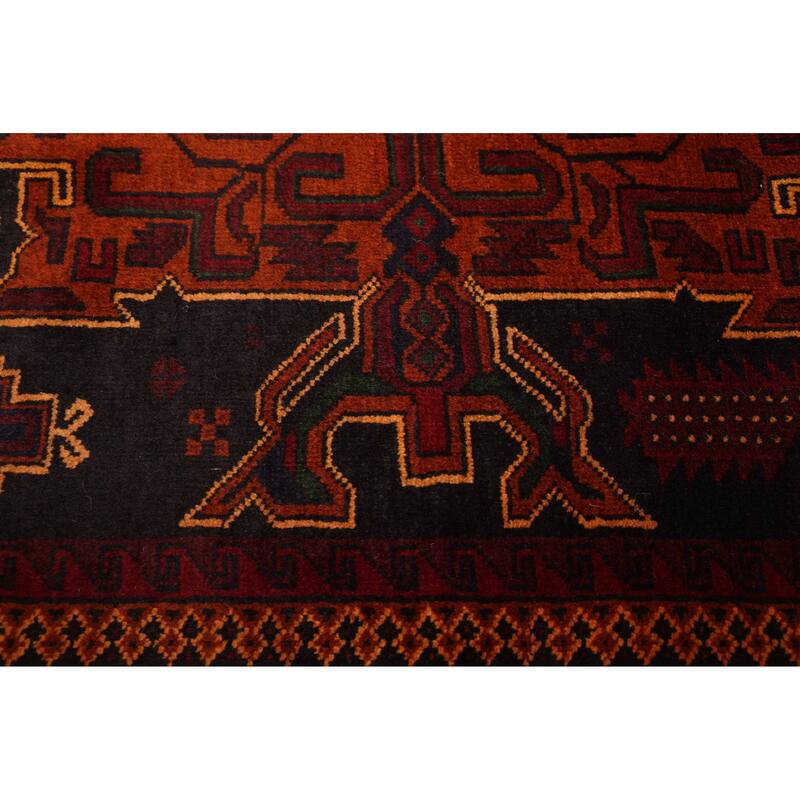 ECARPETGALLERY Hand-knotted Teimani Black Wool Rug - 4'0 x 6'7