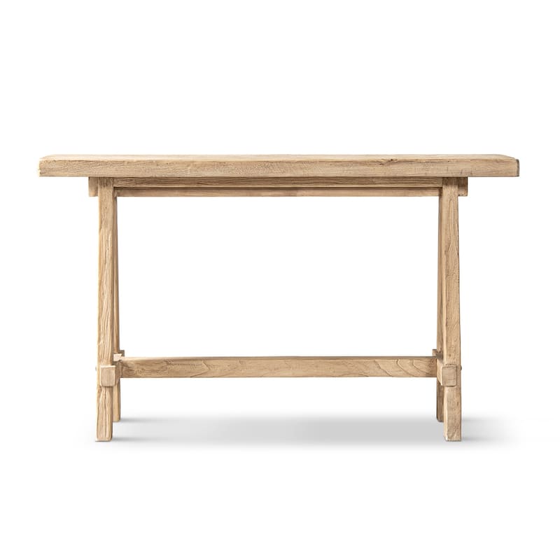 Jennifer Taylor Home Hawthorne 60" Solid Reclaimed Elm Trestle Console Table