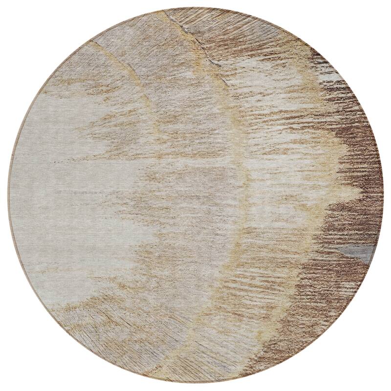 Machine Washable Indoor/ Outdoor Chantille Modern Burst Rug