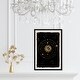 preview thumbnail 5 of 62, Astrology Map, Solar System Planets Modern Black Canvas Wall Art Print for Bedroom
