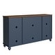 preview thumbnail 9 of 34, 63" Vintage Style Wood Kitchen Accent Buffet Sideboard Cabinet - 63" in Width