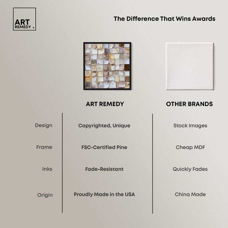 Woven Stone Canvas by Art Remedy