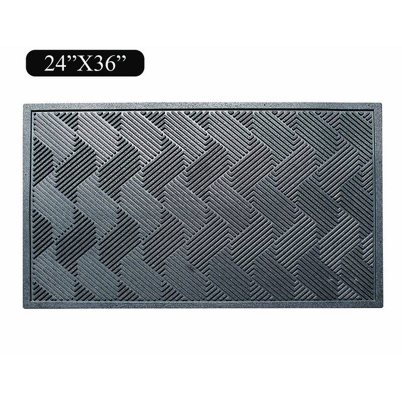 A1HC 3/4" Thick Non-Slip Premium Anti Fatigue Ergonomic Comfort Floor, Black