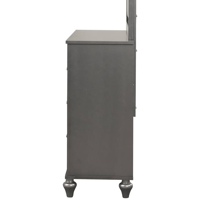 Livorno Gunmetal 6-Drawer 62 in. W Dresser