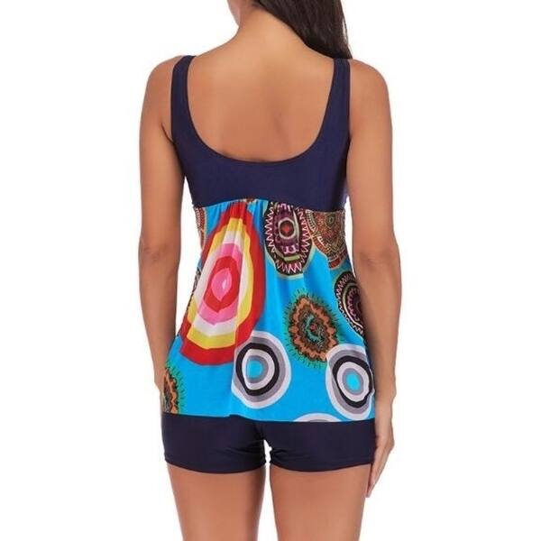 Shop Women 2 Piece Tank Top With Boyshorts Bottoms Tankini Set