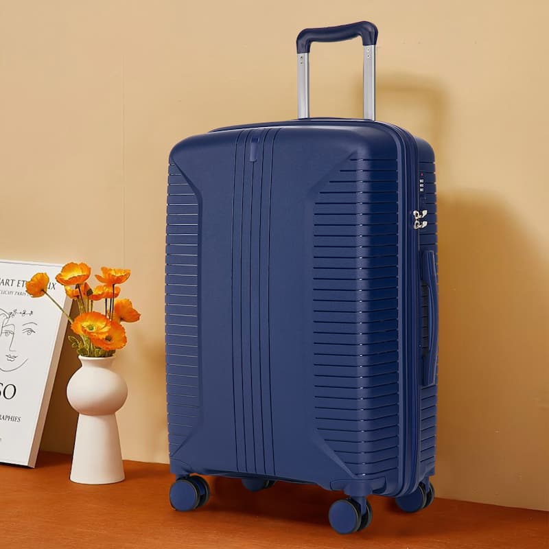 3-Piece, Modern Luggage Sets, Multi-functional Luggage with Spinner Spinner and Combination Lock, for Boarding Travel, Blue
