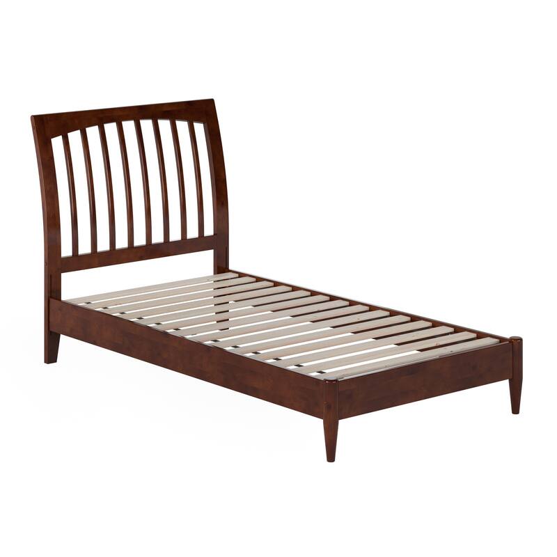 Orleans Solid Wood Low Profile Sleigh Platform Bed