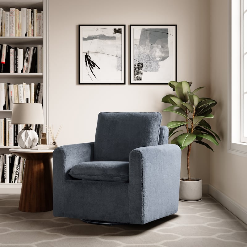 Lifestyle Solutions Lyra Swivel Accent Chair