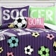 preview thumbnail 10 of 22, Lush Decor Girls Soccer Kick Quilt Set