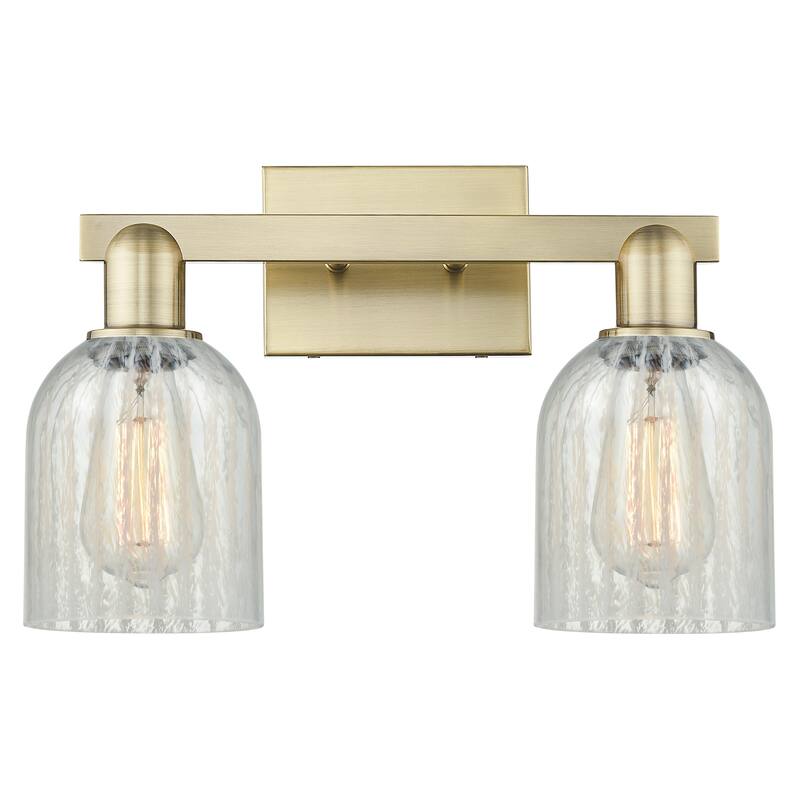 Innovations Lighting Endless Possibilities Arcadia - Caledonia - 2 Light 16" Bath Vanity Light - Mouchette/Antique Brass