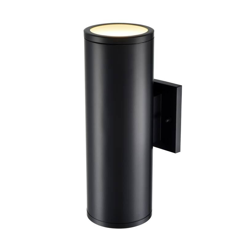Vegas LED Outdoor Wall Sconce Powder Coated Black - Powder Coated Black - 12.75