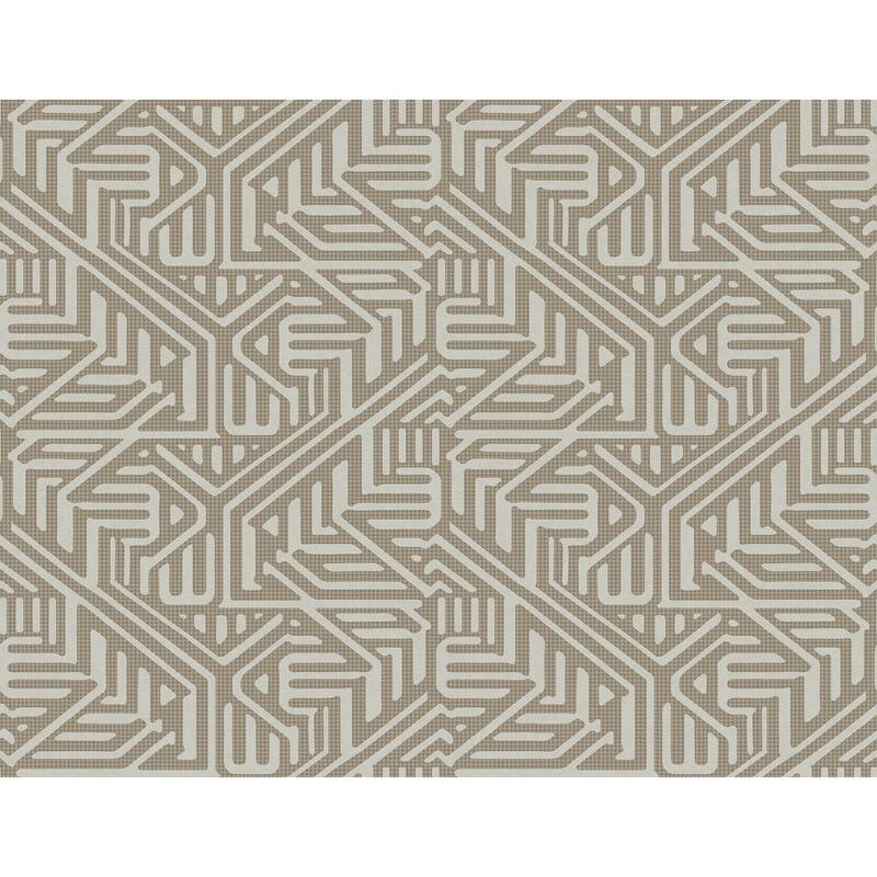 A-Street Prints Nambiti Brown Geometric Wallpaper