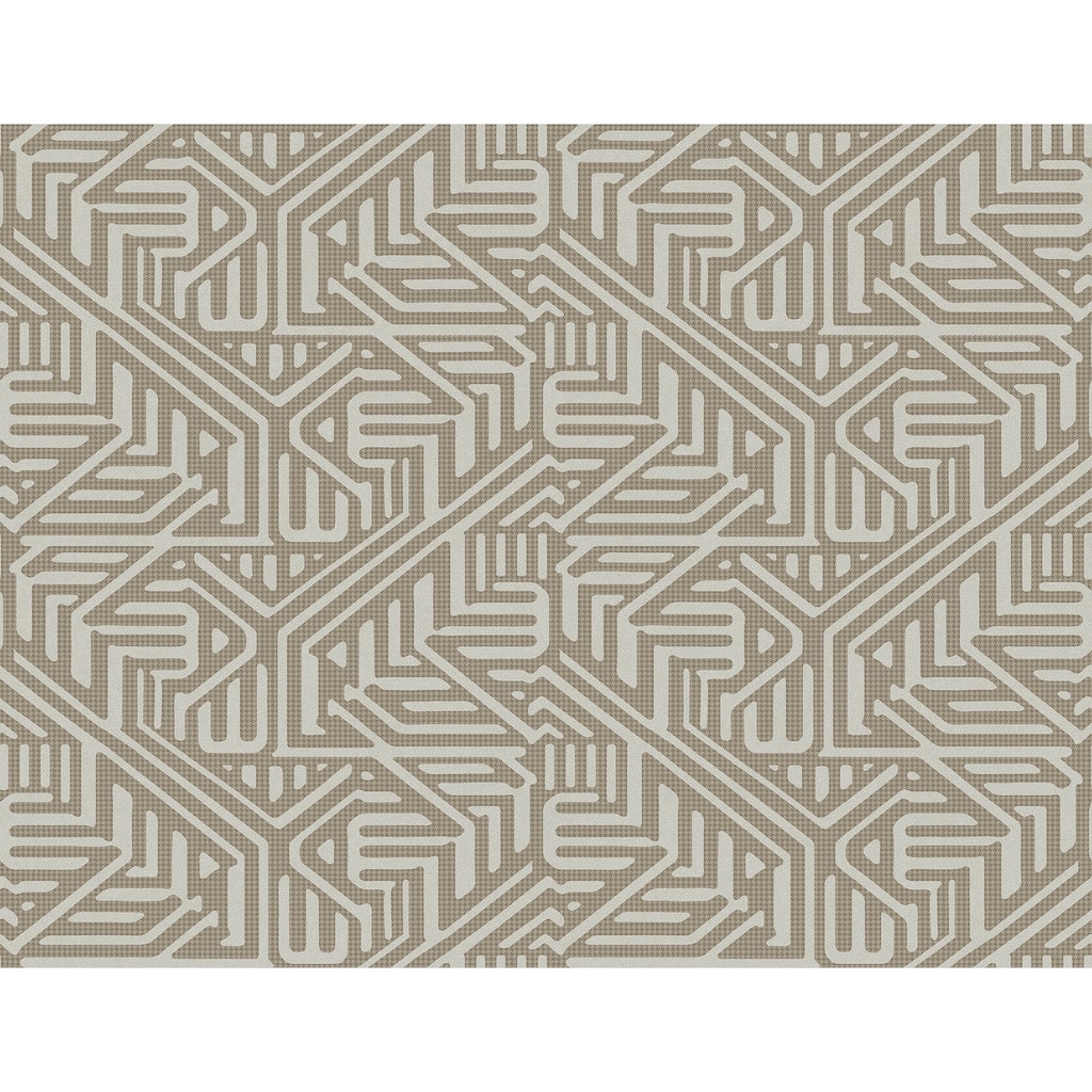 A-Street Prints Nambiti Brown Geometric Wallpaper