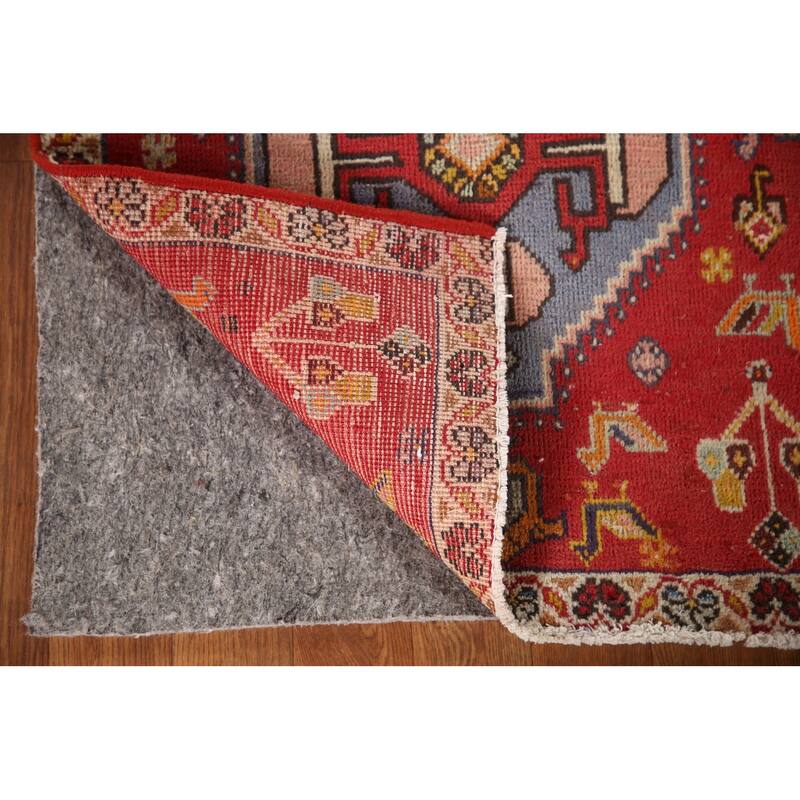Abadeh Persian Vintage Square Area Rug Handmade Wool Carpet - 2'1"x 2'4"