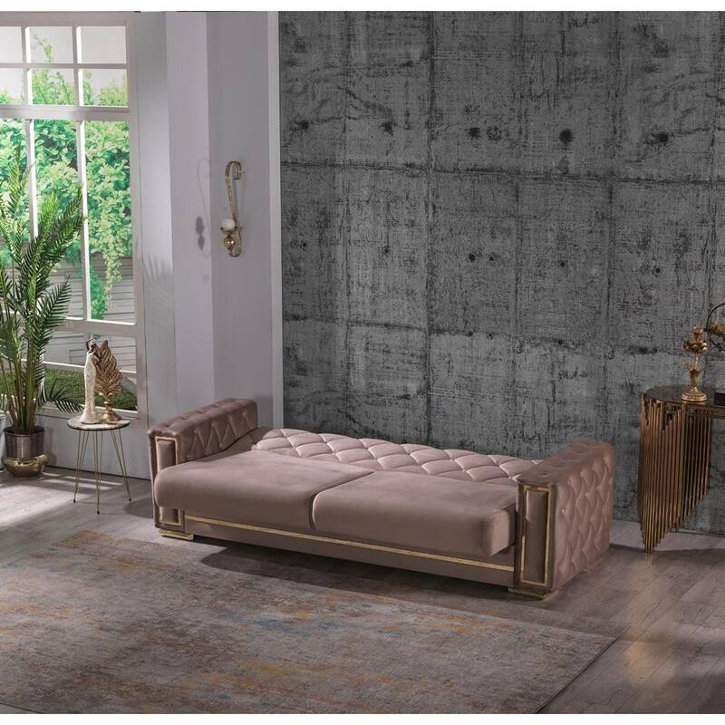 Forizko Square Arms 88" Wide Sofa